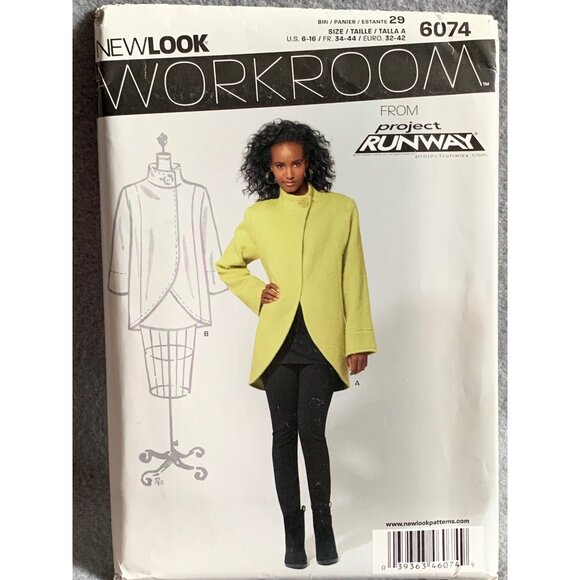 New Look Project Runway Workroom Misses Jacket Pattern 6074 Size 6-16 - uncut - Picture 1 of 2